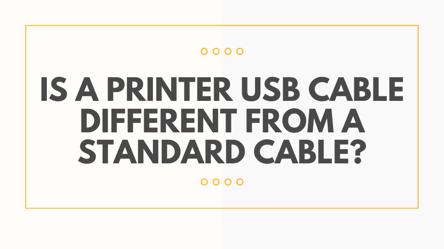 Is a Printer USB Cable Different From a Standard Cable? Rental or